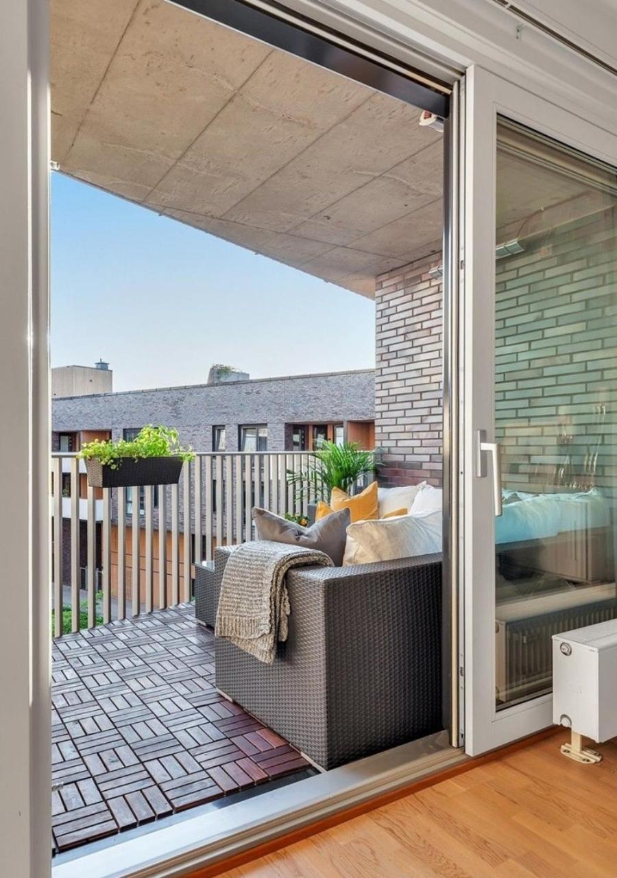 Seaside Apt - 2 Sunny Balconies - Modern - 6 Pax Oslo Exterior foto