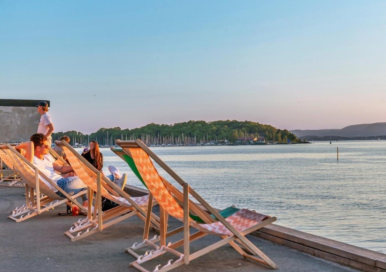 Seaside Apt - 2 Sunny Balconies - Modern - 6 Pax Oslo Exterior foto
