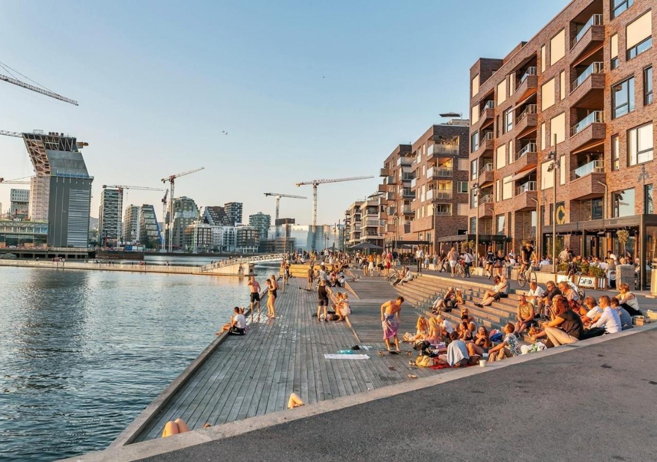 Seaside Apt - 2 Sunny Balconies - Modern - 6 Pax Oslo Exterior foto
